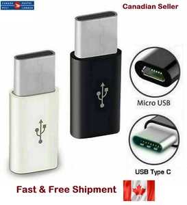 Adaptateur Micro USB Femelle vers Type C Mâle Convertisseur Connecteur Micro-B vers USB-C - Photo 1 sur 8