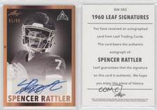 2021 Leaf Memories 1960 Base Bronze Spectrum /99 Spencer Rattler #BW-SR2 Auto