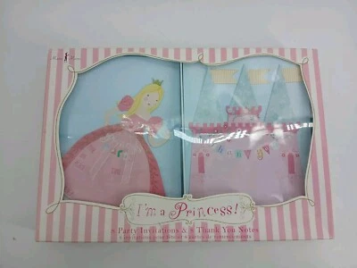 (8) Meri Meri I'm A Princess Party Invitations (8) Thank You Notes (New)*** - Image 1 of 4