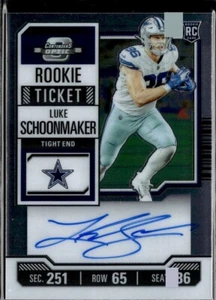 2023 CONTENDERS OPTIC ROOKIE TICKET AUTOGRAPH #123 LUKE SCHOONMAKER  - Picture 1 of 2