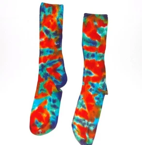 Para hombre Mujer Calcetines Tie Dye Arco Iris Blotter Calcetín Hippie Boho Arte Tinte de Corbata - Imagen 1 de 1
