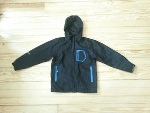 Usado en Excelente Condición Negro Killtec Chaqueta de Lluvia Niños 12 Capucha Impermeable Cinta Embalable Ligero - Imagen 1 de 6