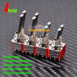 4 Pcs 3/2 Position Transmitter Switch For Wakera Flysky DEVO RadioLink AT9S AT10 - Picture 1 of 17