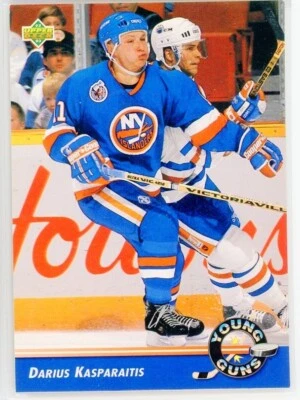 1992-93 Upper Deck Hockey Darius Kasparaitis Young Guns #563 - Image 1 of 2