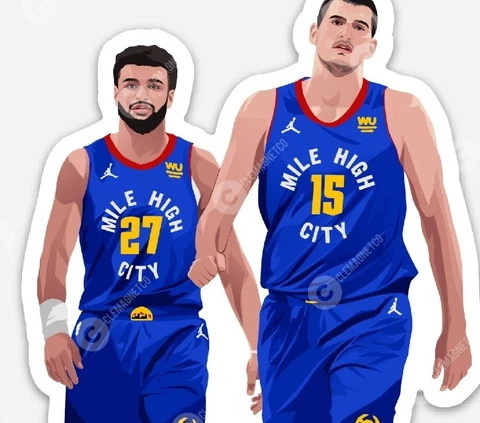 Nikola Jokic Jamal Murray Denver Nuggets MAGNET  - NBA Basketball Colorado DEN Cover
