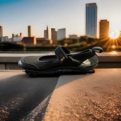 Sandália Teva Northwater Gore Strap Feminina EUA 7 Mary Jane Sapato Esportivo Aquático Preto - Imagem 1 de 4