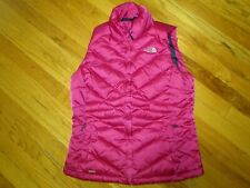 The North Face Woman's Vest  Size Medium 550 Down Filled /  Pink-Rose