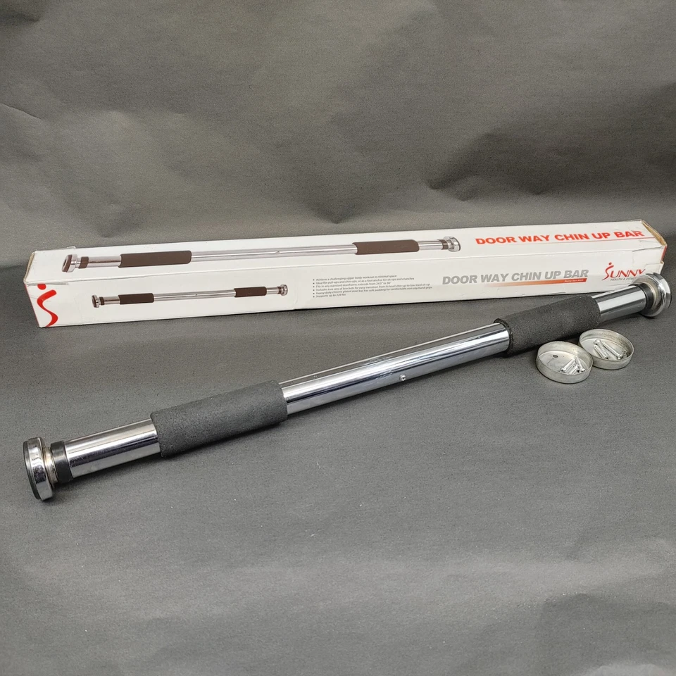 Sunny Health Door Way Chin Up Bar Adjustable 24.5" to 36" - Image 1 of 4