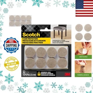 Assorted Furniture Felt Floor Protector Pads, Pack of 30+ - Picture 1 of 15