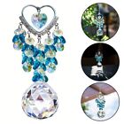 Whimsical Heart Crystal Hanging Pendant for Delightful Garden and Home Decor