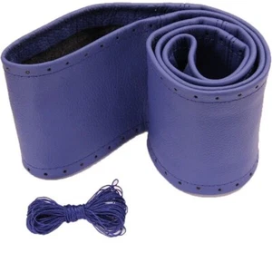 Volant Référence Bleu Cuir Véritable Bâche de Protection 37 38 39 CM [206] - Picture 1 of 1