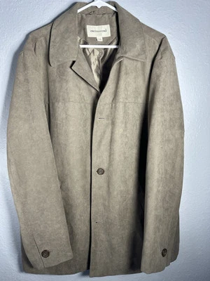 Chaqueta Blazer Pronto Uomo Hombre Cuero Gamuza Talla Grande 100% Poliéster Marrón Foto 1 de 4