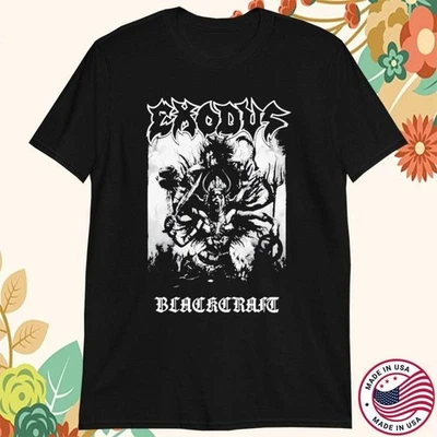 Exodus Band Blackcraft Album Heavy Cotton Black T Shirt TU518 - Image 1 of 3