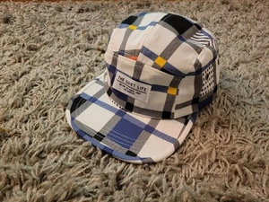 The Quiet Life 5 Panel White Blue Hat Cap Adjustable Made In USA - Picture 1 of 14