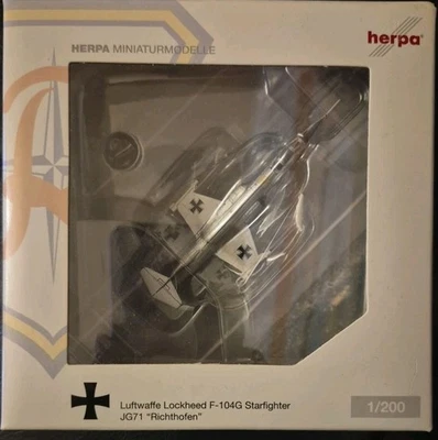Herpa modelos en miniatura Luftwaffe Lockheed F-104G Starfighter JG71 "Richthofen" Foto 1 de 4