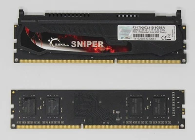 G.Skill Sniper 8 GB (2x4GB) F3-12800CL9D-8GBSR PC3-12800 DDR3-1600 RAM (#26450) - Bild 1 von 2