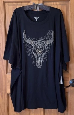 CAMISETA TÓRRIDA ALGODÓN MANGA CORTA CAMISETA BLUSA TOP 6 6X 6XL 30 NUEVA Foto 1 de 4