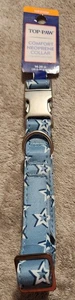 TOP PAW NEOPREN HUNDEHALSBAND BLUE STARS MEDIUM - Bild 1 von 1