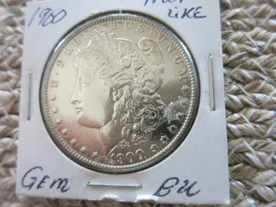 1900 P $ 1 AMERICAN MORGAN SILVER DOLLAR PROOF LIKE - Image 1 of 4