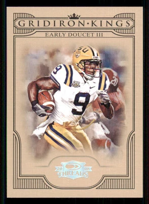 2008 Donruss Threads College Gridiron Kings Silver #12 Early Doucet /250 - Image 1 of 2