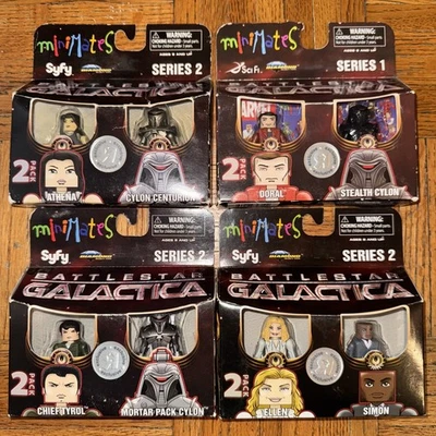 Battlestar Galactica ELLEN ATHENA CYLON  SIMON TYROL  DORAL TRU Minimates LOT - Image 1 of 3