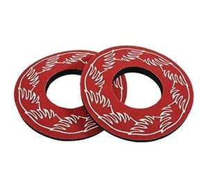 SE Bikes Wing Grips Bundle 2 items: SE Wing Grips with SE Wing Donuts (Red) - Picture 1 of 3