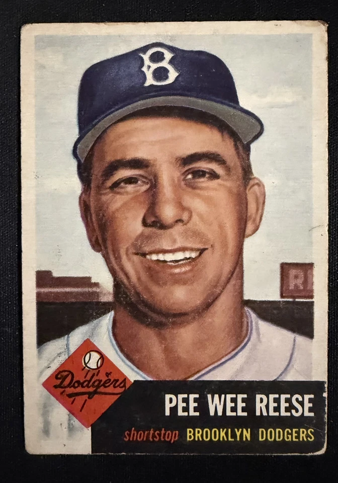 Pee Wee Reese 1953 Topps No76 Brooklyn Dodgers - Изображение 1 из 4