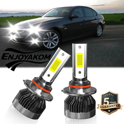 For BMW 328i 1996-1998 LED Headlight Bulbs Low Beam Combo 10000lm White 6000K - Image 1 of 4