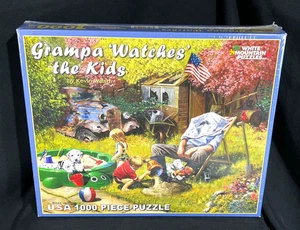 NEW Grampa Watches the Kids White Mountain Puzzle #509S Kevin Walsh SEALED 2008 - Picture 1 of 2