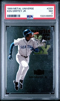 Skybox Metal Universe 1999 Ken Griffey Jr “Caught On The Fly” SSP PSA 7 Foto 1 de 3