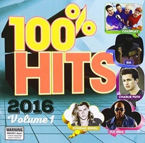 New- 100% HITS 2016, Vol. 1 (CD/20 trks) COLDPLAY; FLO RIDA; ADAM LAMBERT +more  Foto 1 de 1