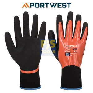 Portwest AP30 dermi pro fully dipped foam nitrile wet & dry gloves - Picture 1 of 1