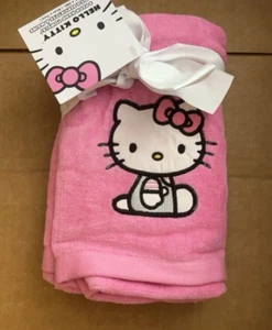 Hello Kitty Pink Hand Towels Pack Of 2 NEW - Picture 1 of 1