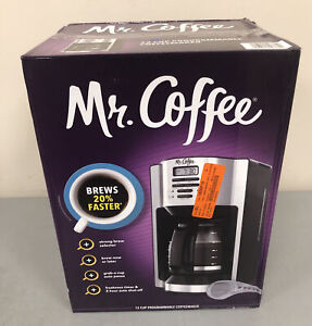 Mr. Coffee - 12-Cup Coffee Maker with Rapid Brew System - Stainless Steel
