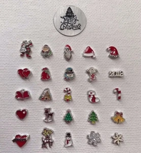 Valentines Hearts/ Christmas Floating Charms for Living Memory Charm Lockets - Picture 1 of 27