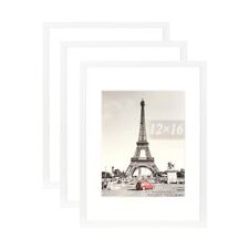 12x16 Picture Frame 3 Pcs in 1 set 12x16 Frame can Display 12x16 Inch-3P White
