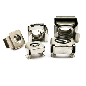 1/10pcs M4-M12 304 Stainless Steel Rack Mount Server Cabinet Shelf Clip Cage Nut - Picture 1 of 6