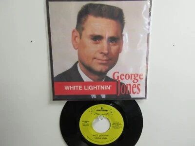 💥 ' GEORGE JONES ' HIT 45 + PICTURE  (reissue)[WHITE LIGHTNING]  195? ! 💥 Foto 1 de 4