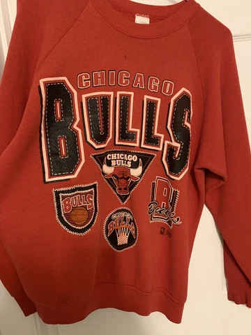 VINTAGE RARE JORDAN PIPPEN RODMAN ERA CHICAGO BULLS PULLOVER SWEATSHIRT SIZE XL Cover