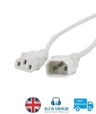 IEC Mains Extension (White Cable)