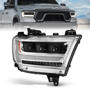 Anzo 111495 Chrome Full LED Headlights for 2019-2021 Ram 1500 Tradesman  - Picture 1 of 9