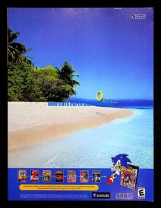 Sonic Mega Collection Sega GameCube 2002 Trade Print Magazine Ad Poster ADVERT - Picture 1 of 2