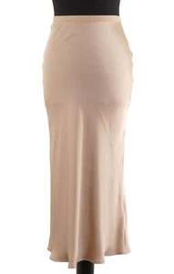 Anine Bing Womens Skirt XS Beige Iridescent Lightweight Long 100% Silk New - Picture 1 of 5