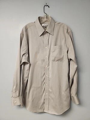 Рубашка на пуговицах мужская ENRO 16,5 34 35 Grqy Pin в полоску не железная с длинным рукавом - Изображение 1 из 4