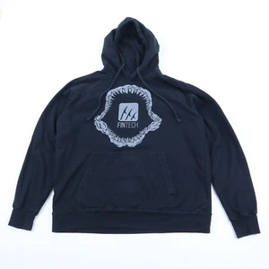 FinTech Hoodie Sweatshirt Men's Small Black Cape Fear Point Breeze Fleece - Picture 1 of 7