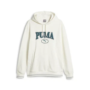 PUMA Squad Logo Pullover Hoodie Mens White Casual Outerwear 67601765 - Picture 1 of 2