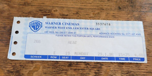 1996 Heat Cinema Ticket Stub De Niro Al Pacino Leicester Square Excellent