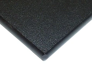 Black Marine Board HDPE Polyethylene Plastic Sheet 1" x 12" x 12" Textured - Picture 1 of 3
