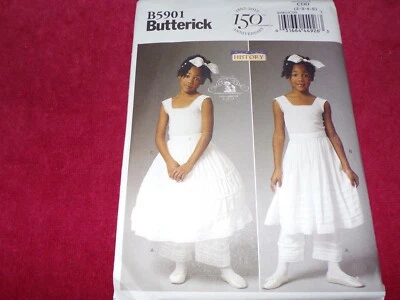 🌺 BUTTERICK #B5901-CHICAS HISTÓRICO-GUERRA CIVIL ERA ROPA INTERIOR PATRÓN 2-8 FF Foto 1 de 2