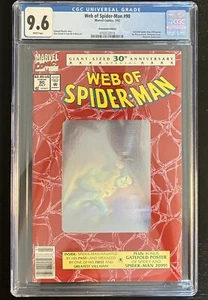 Web of Spider-Man #90 CGC 9.6 (1992) - Edición Quiosco McFarlane Marvel - Imagen 1 de 3